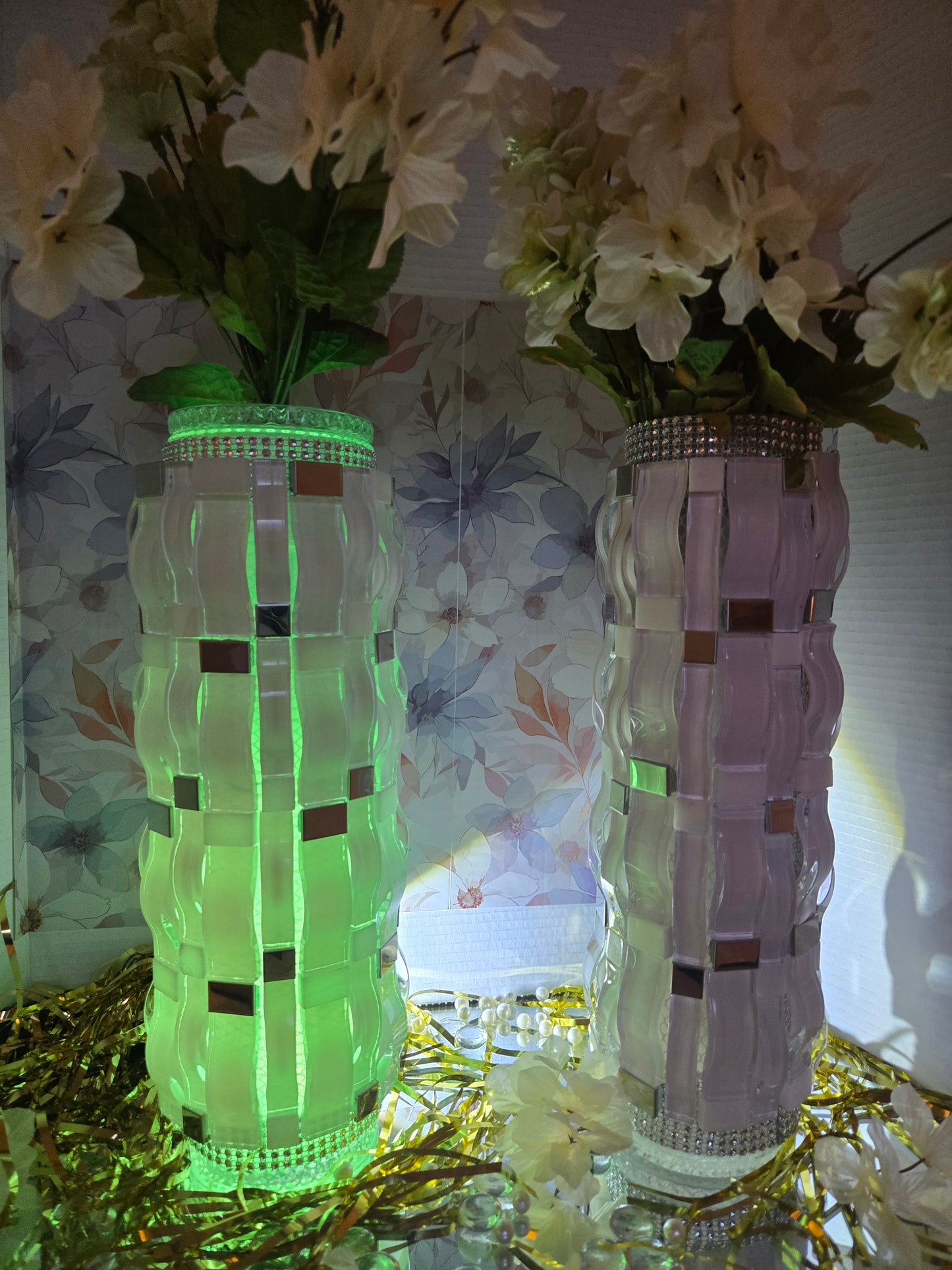 Mosaic Wave Lighted Tower